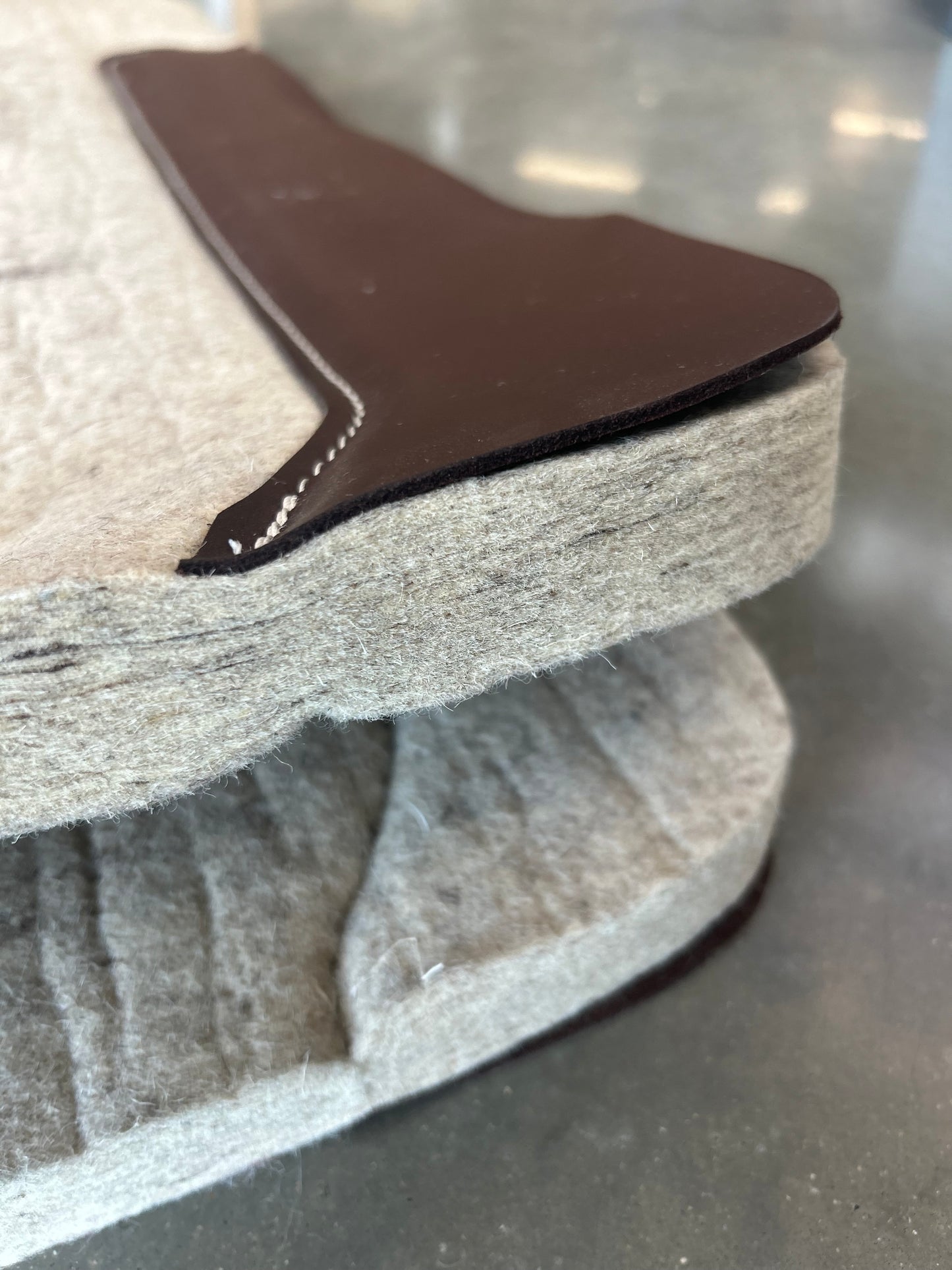 Wool Felt Roper Work Pad - 1.25” thickness